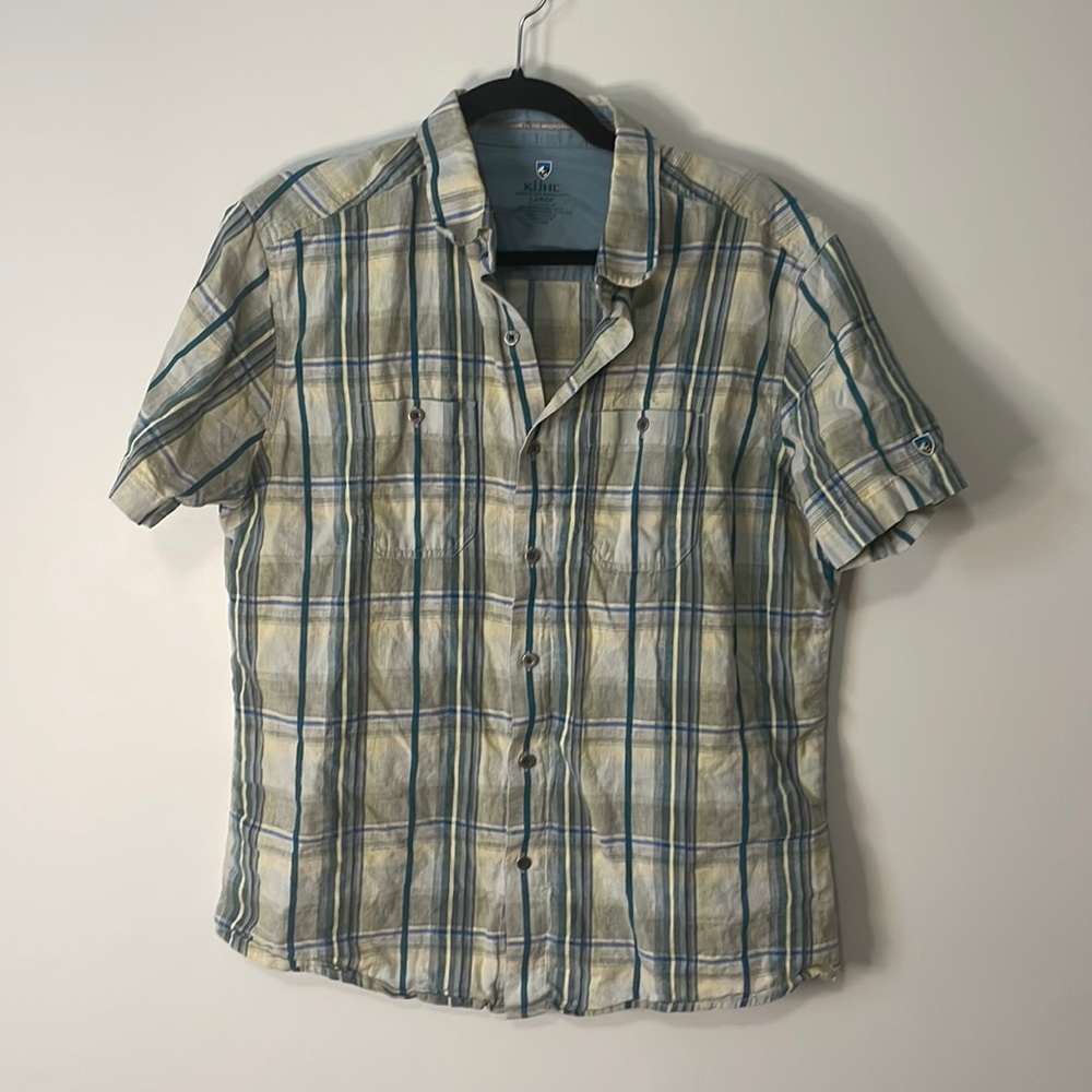 Kuhl Womens Short Sleeve Button Down Linen Cotton